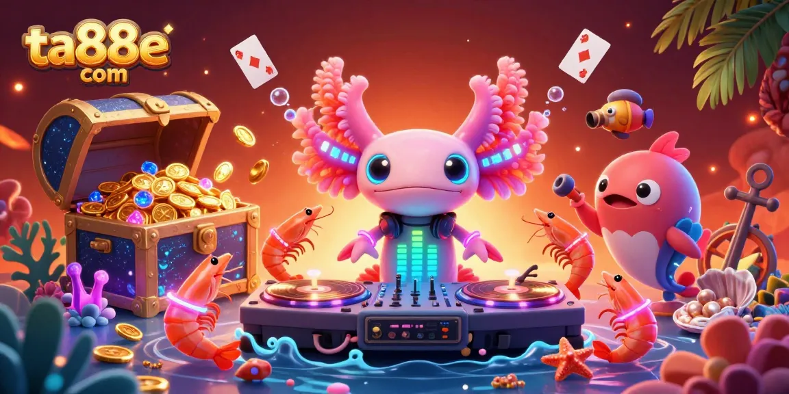 Join the thrilling underwater casino adventure with ta88e com, featuring vibrant characters and treasures.