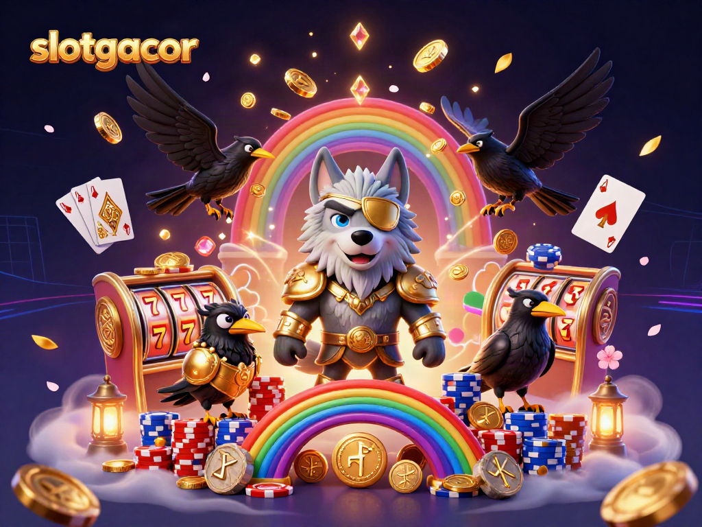 Engage with slotgacor while exploring a mythical casino scene filled with golden riches.